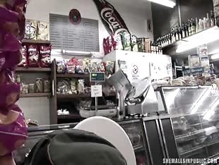 Shemale Grocery Sex Part 3