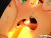 3d hentai sucking stiff dick and swallowing cum