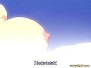 Busty hentai maid hard fucking by shemale anime and dripping cum