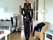 Sissy sexy leather girl